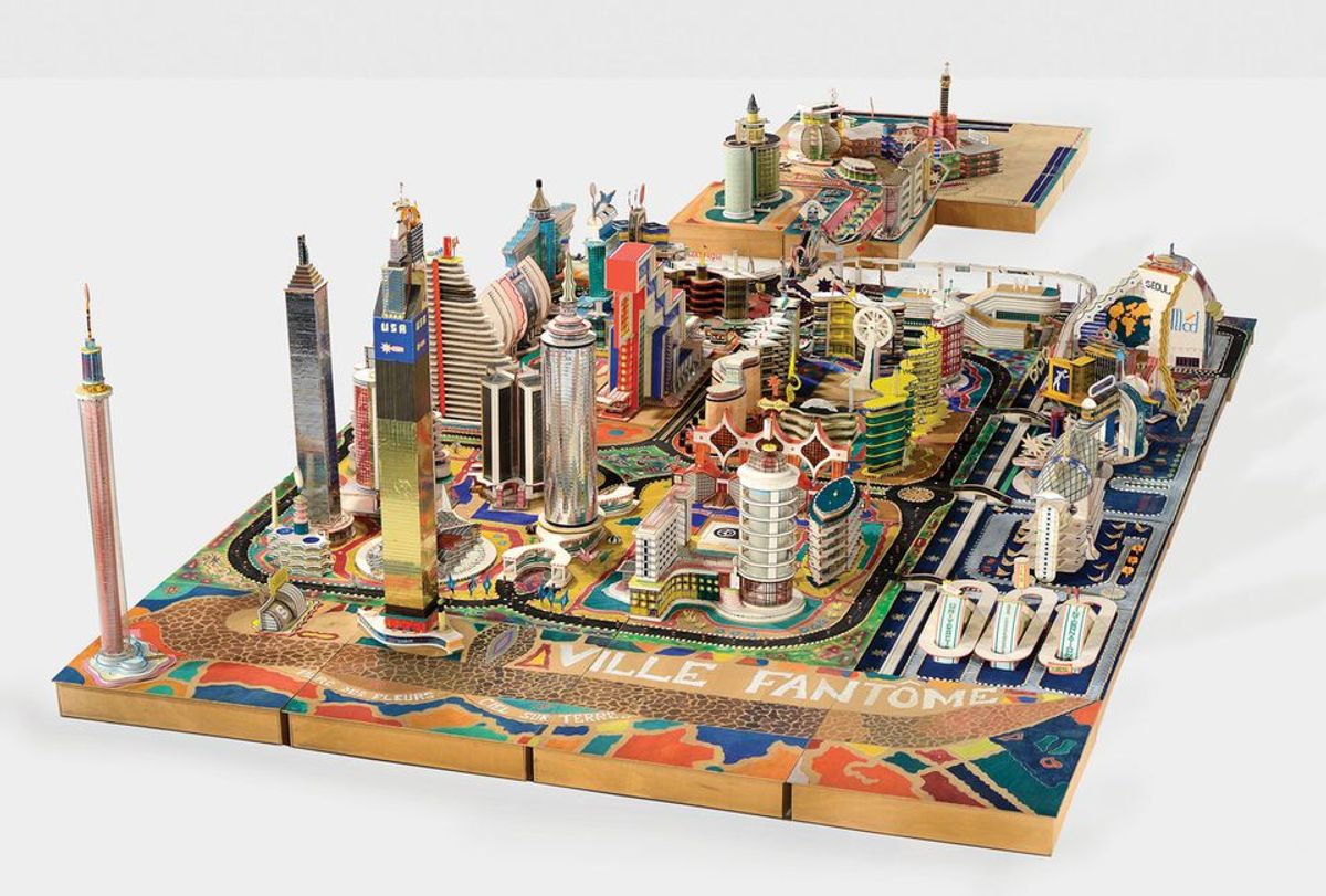 Bodys Isek Kingelez, Ville Fantôme (1996) Bodys Isek Kingelez; Photo: Maurice Aeschimann; courtesy of CAAC, The Pigozzi Collection