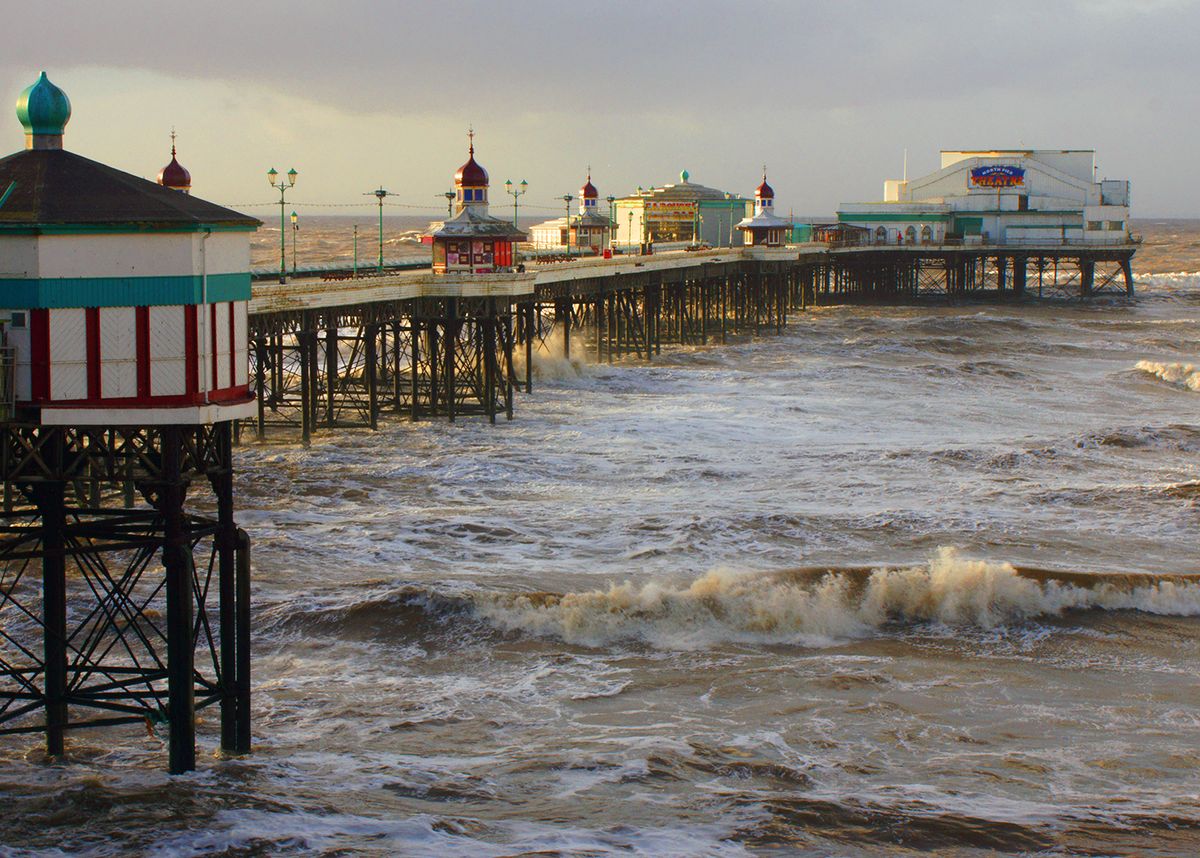 A $25,000 grant will support the maintenance of the three piers in Blackpool, northern England