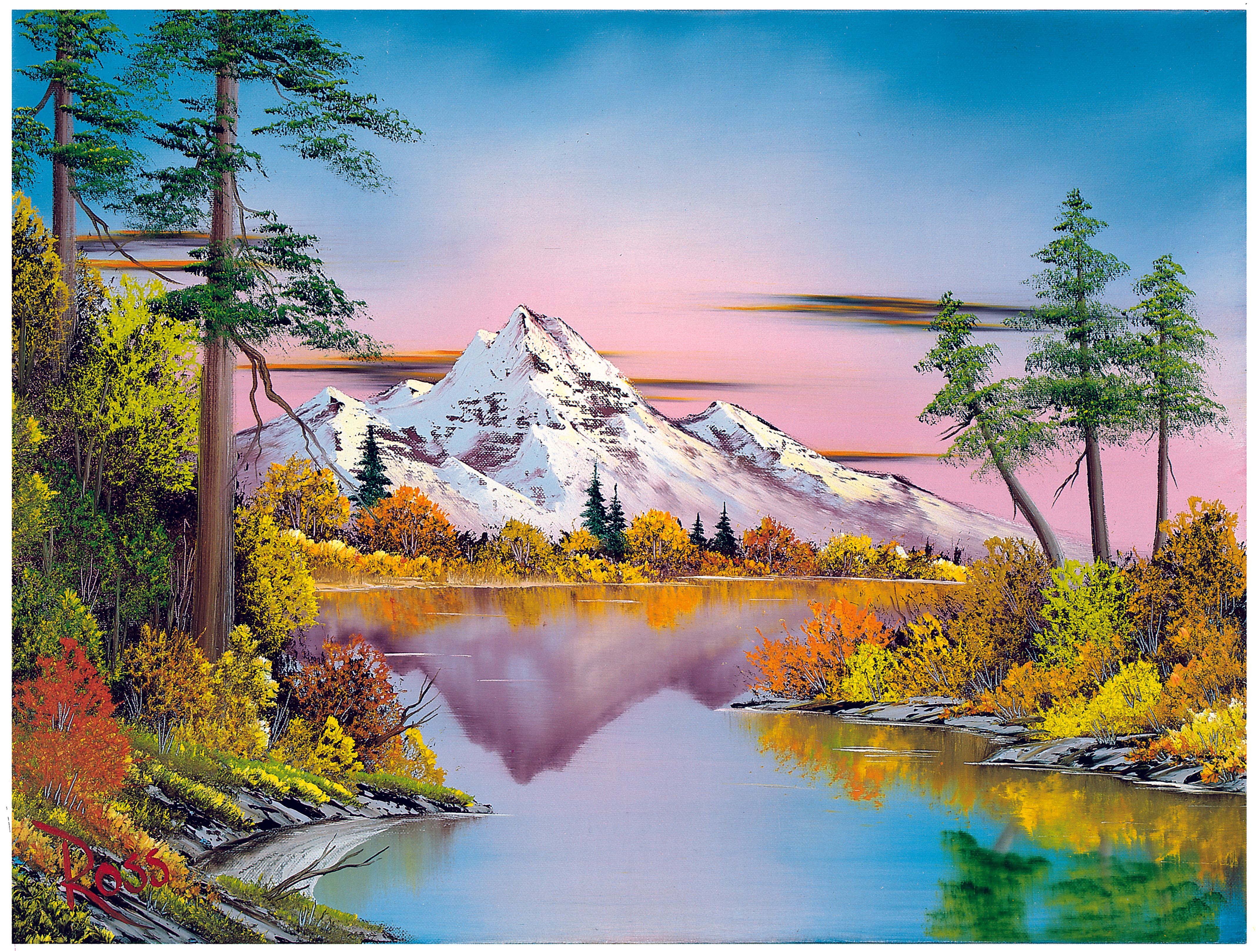 Happy little clouds Bob Ross s first museum show aims to change