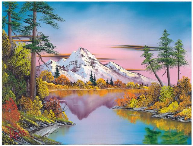 Happy little clouds: Bob Ross’s first museum show aims to change his ...