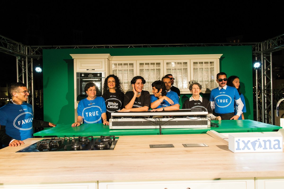 GCC struts its stuff on the opening night of GOOD MORNING GCC, the collective’s special Art Dubai commission Rogue Visuals, FZ LLE, 2018; Christopher Pike; all rights reserved