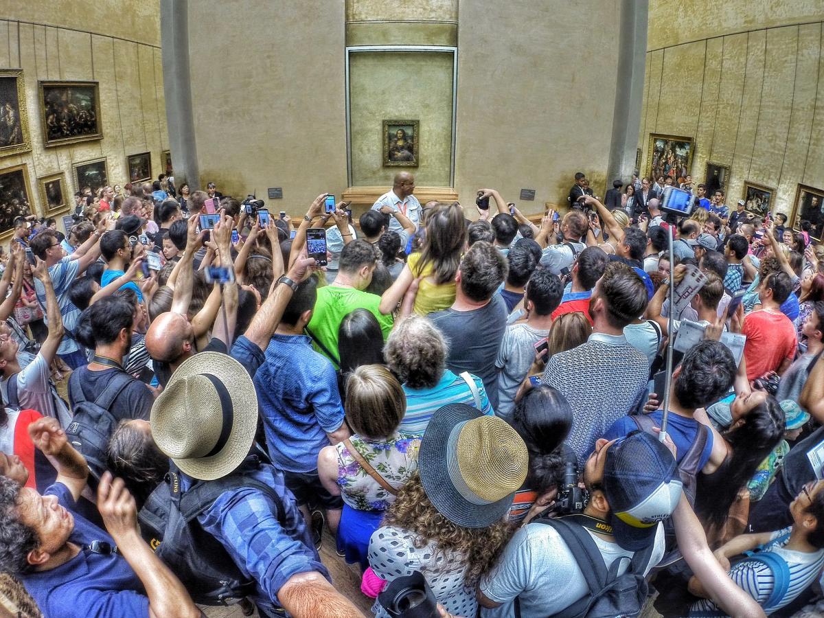 The Louvre reached more than 10 million visitors last year, which equates to 25,000 to 50,000 people a day Photo: Max Fercondini
