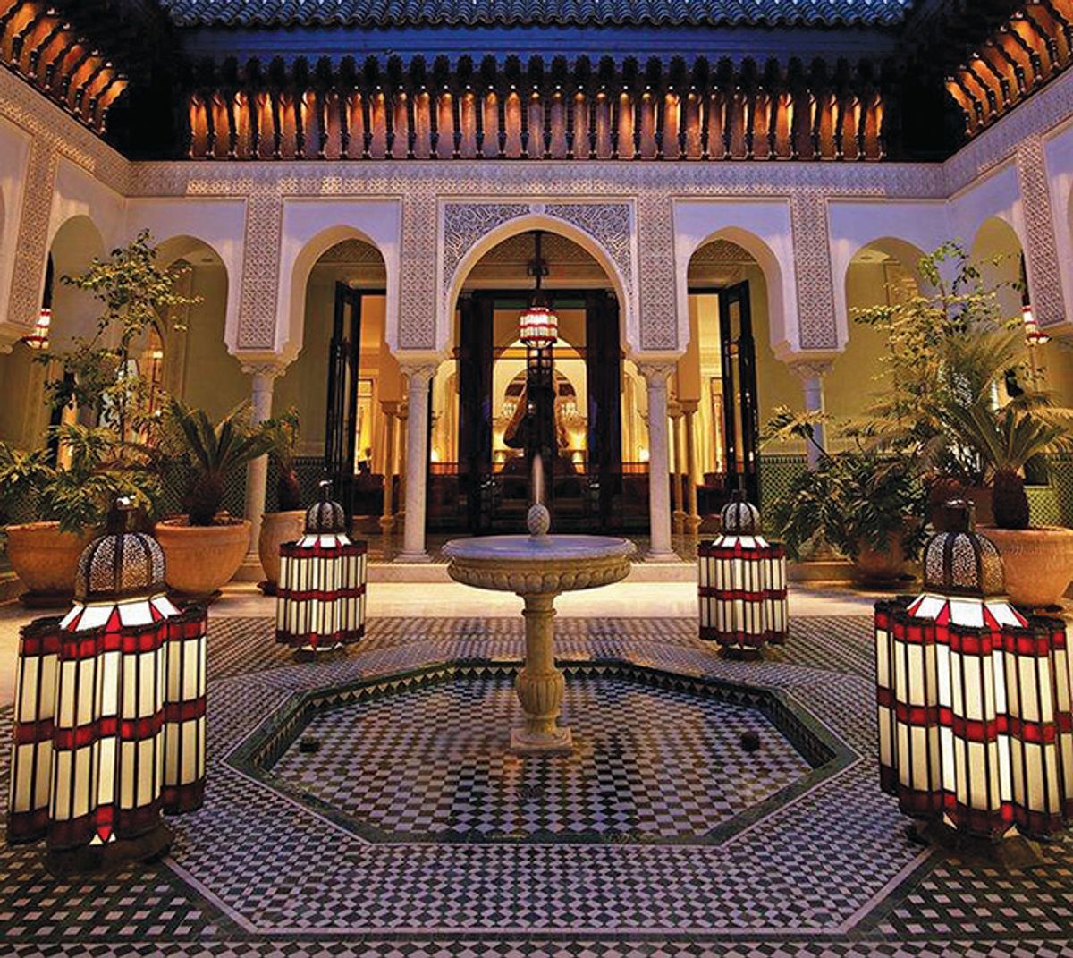 La Mamounia, the historic hotel that will host the fair Sutton