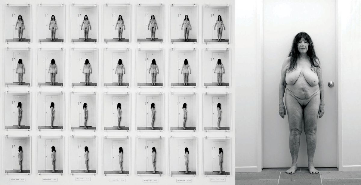 Both versions of Antin’s Carving, made in 1972 (left) and 2017 (right), look at loss in different ways 1972: Courtesy of the artist and Ronald Feldman Gallery, New York. 2017: © Eleanor Antin; courtesy of the artist and Ronald Feldman Gallery, New York