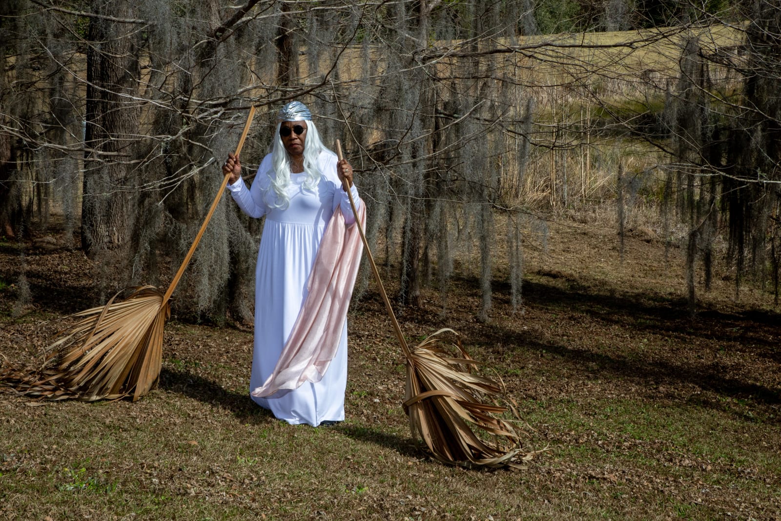 Allison Janae Hamilton,  All the Stars Appointed to Their Places (2021), from the artist's show at Marianne Boesky Gallery, at the end of which the dealer will make a donation to permanent, old-growth forest conservation Courtesy of the artist and Marianne Boesky Gallery, New York and Aspen. © Allison Janae Hamilton