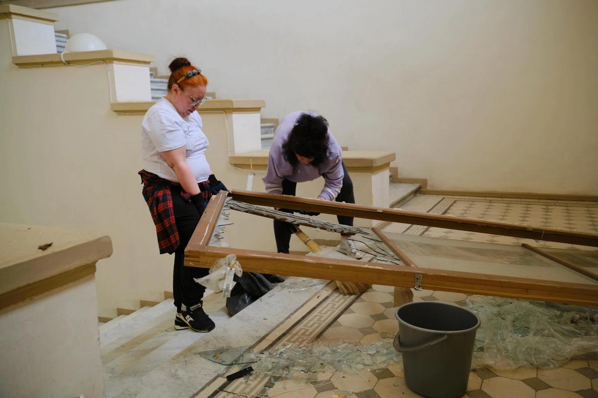 The National Art Museum of Ukraine's building suffered heavy damage but the art is safe, the museum says Courtesy of the National Art Museum of Ukraine