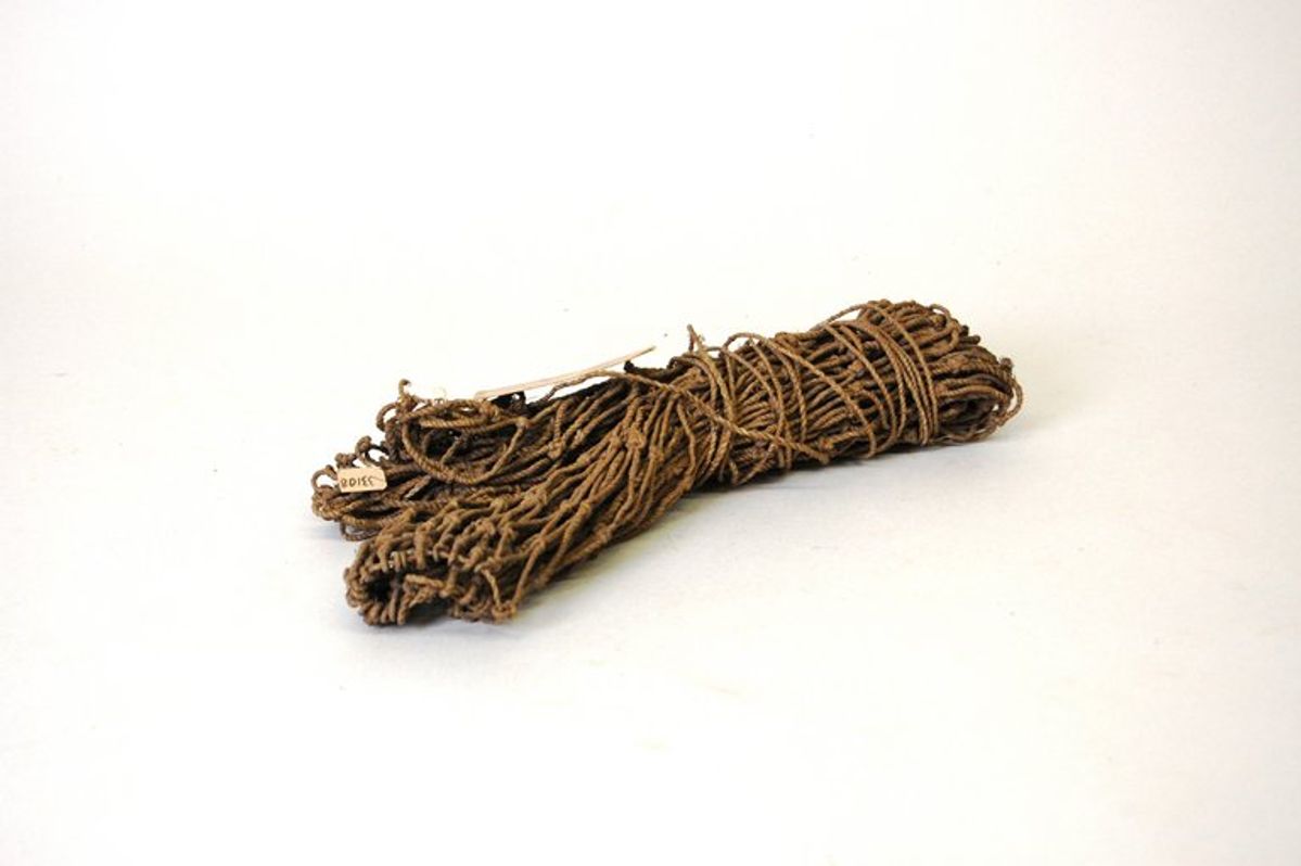 A plant fibre fishing net from the Kaurna community, South Australia before 1840 © SES