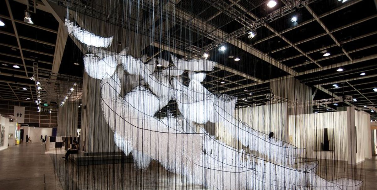 Chiharu Shiota’s Where Are We Going? (2017-18). Photo: Norm Yip Chiharu Shiota’s Where Are We Going? (2017-18). Photo: Norm Yip