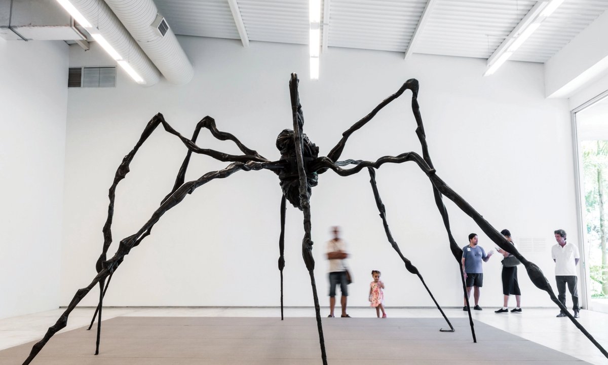 Palm Springs Art Museum - Spiders have been a recurring theme in the work  of Louise Bourgeois since the late 1940s. While many may see spiders as  menacing, Bourgeois thought of them