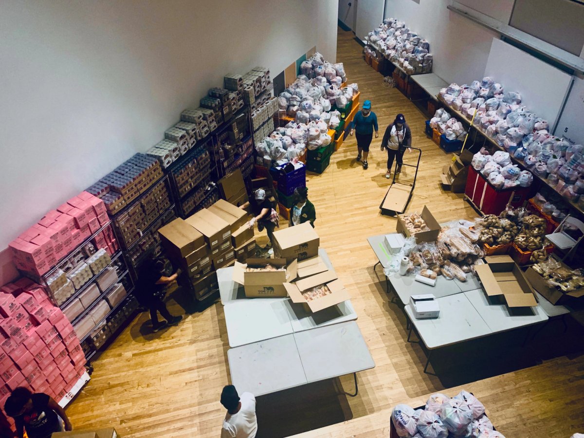 The Queens Museum hosts a ‘ Cultural Food Pantry’ in collaboration with La Jornada, and has provided food and art materials to over 32,000 families in Corona, Queens, director Sally Tallant says