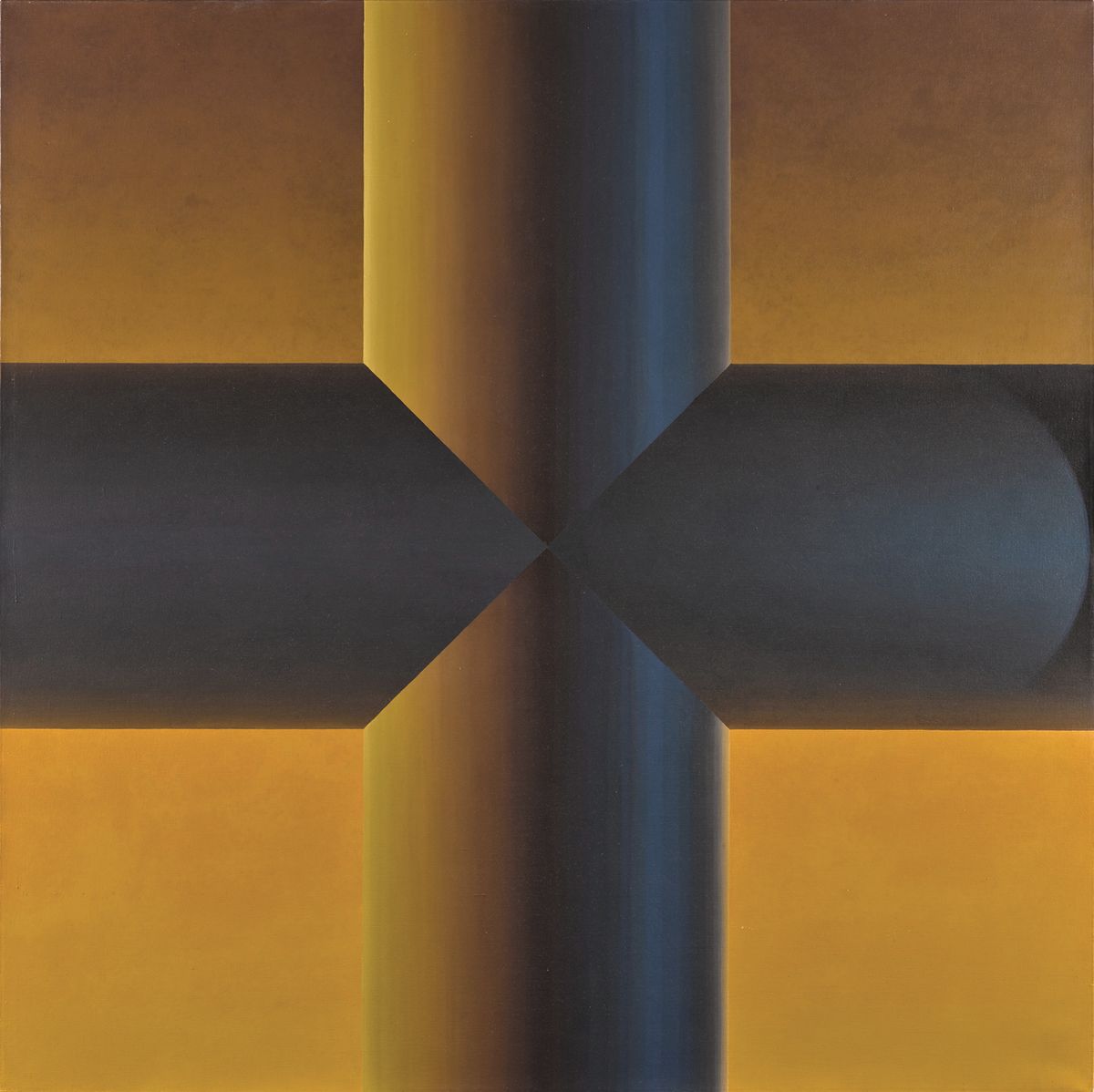 Samia Halaby’s Seventh Cross No. 229 (1969) sold for £300,000 (£381,000 with fees), triple its low estimate, at Sotheby’s 20th century art of the Middle East sale in London on 24 October

Halaby: courtesy Sotheby’s