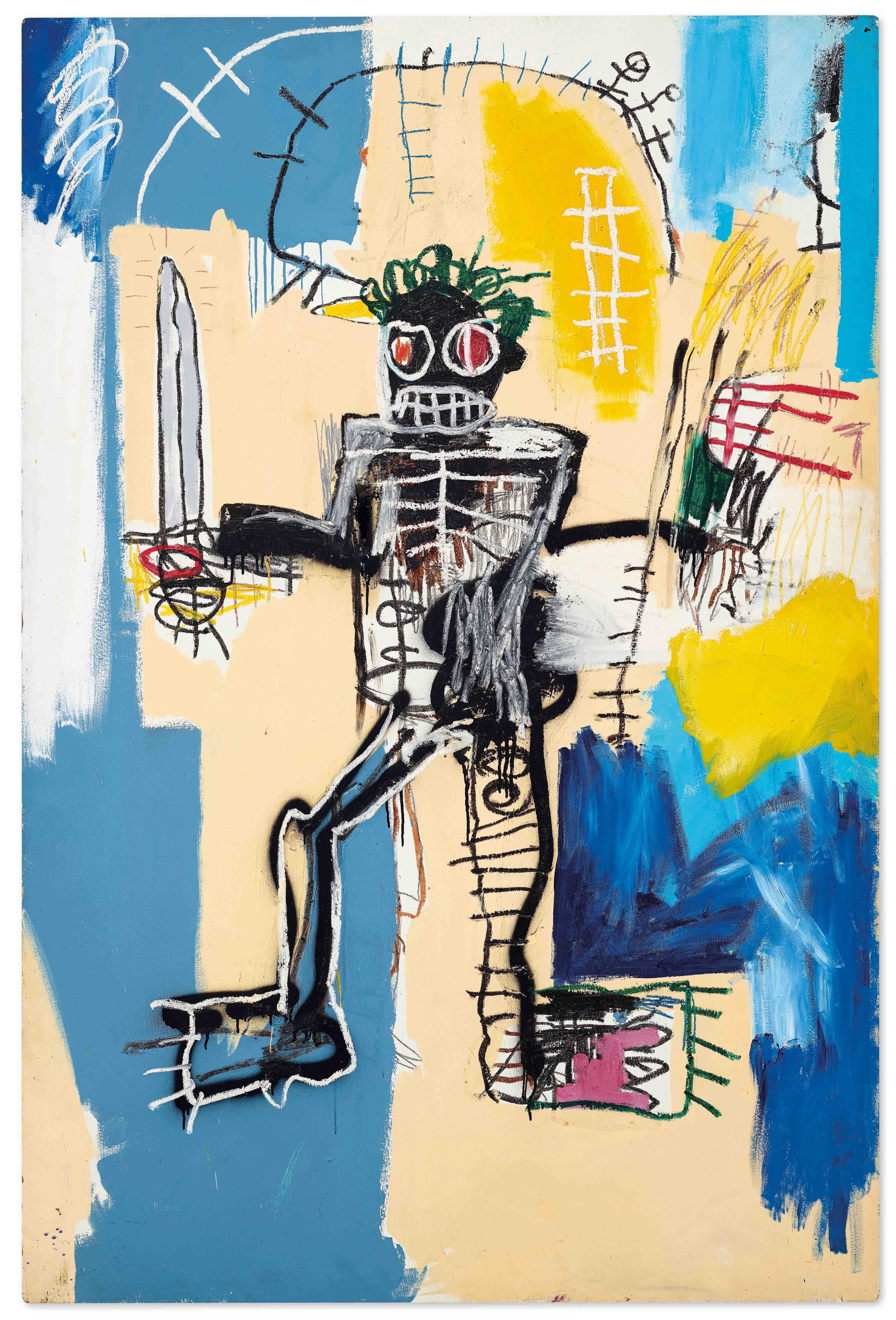 Jean Michel Basquiat s Warrior becomes most expensive western work