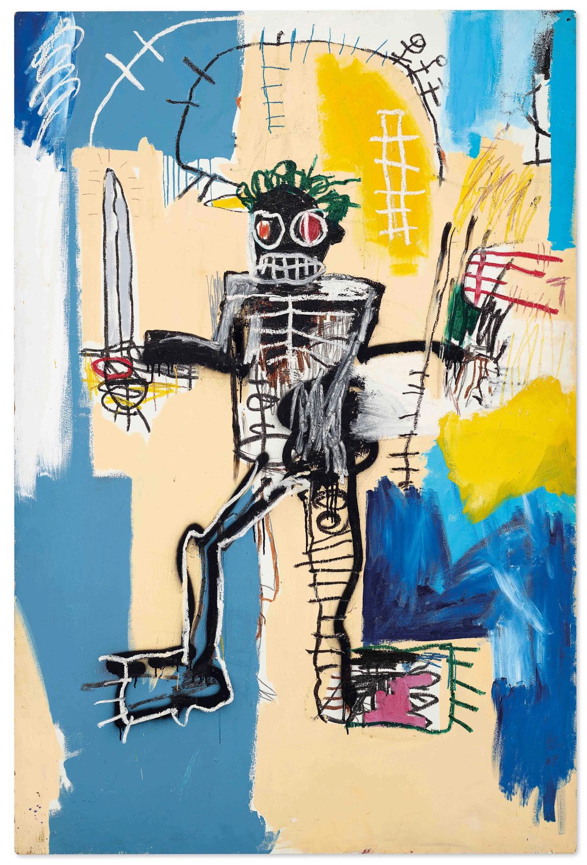 Jean-Michel Basquiat's Warrior Courtesy of Christie's