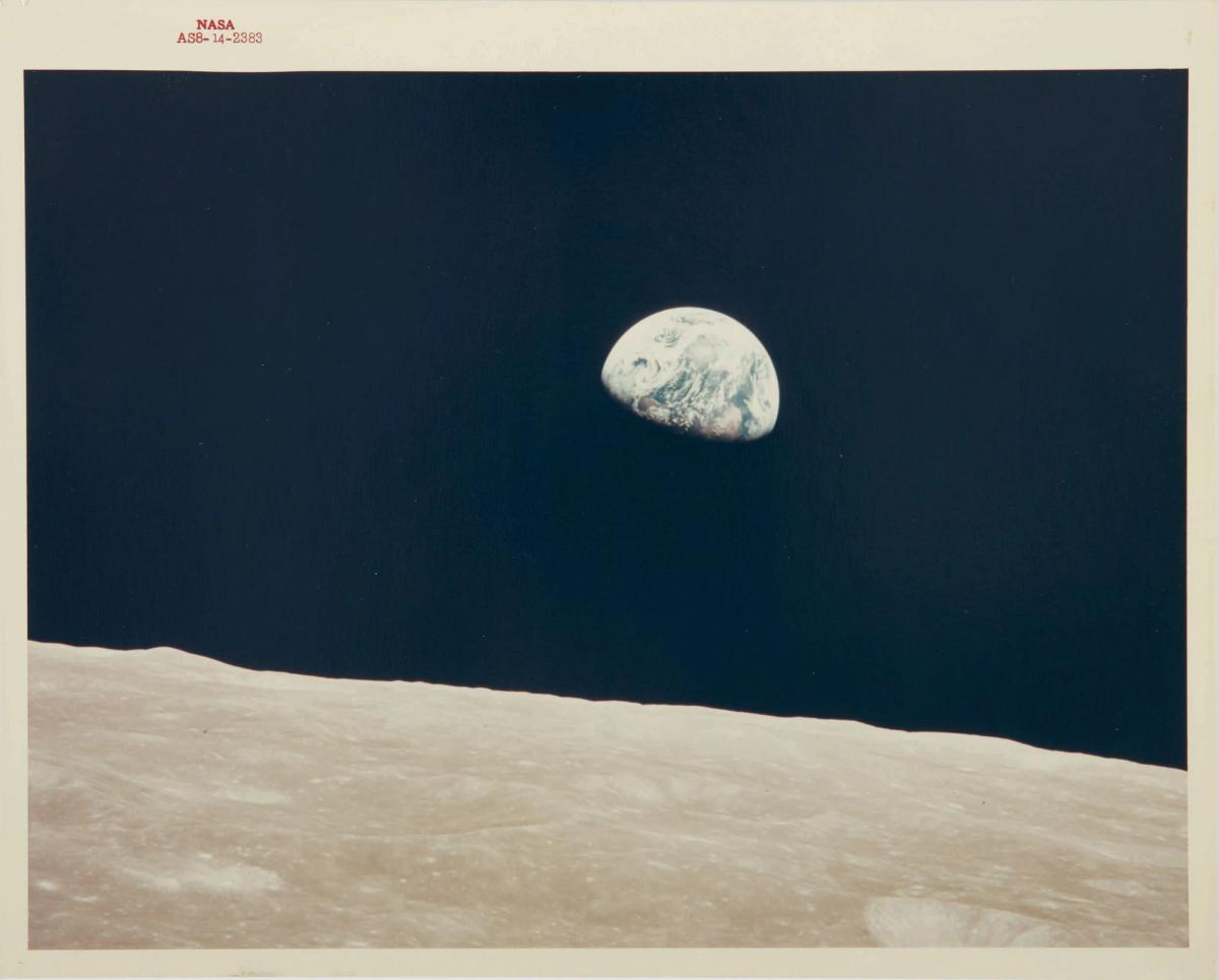 Earthrise, Vintage NASA Red Number Photograph, 24 December 1968, Estimate $3,000-$5,000