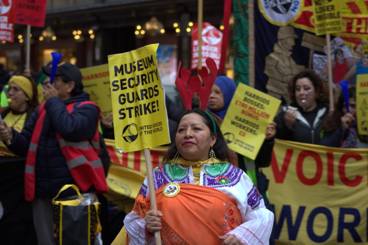 Strikes are due to run every day from 1 to 28 February
Courtesy of United Voices of the World