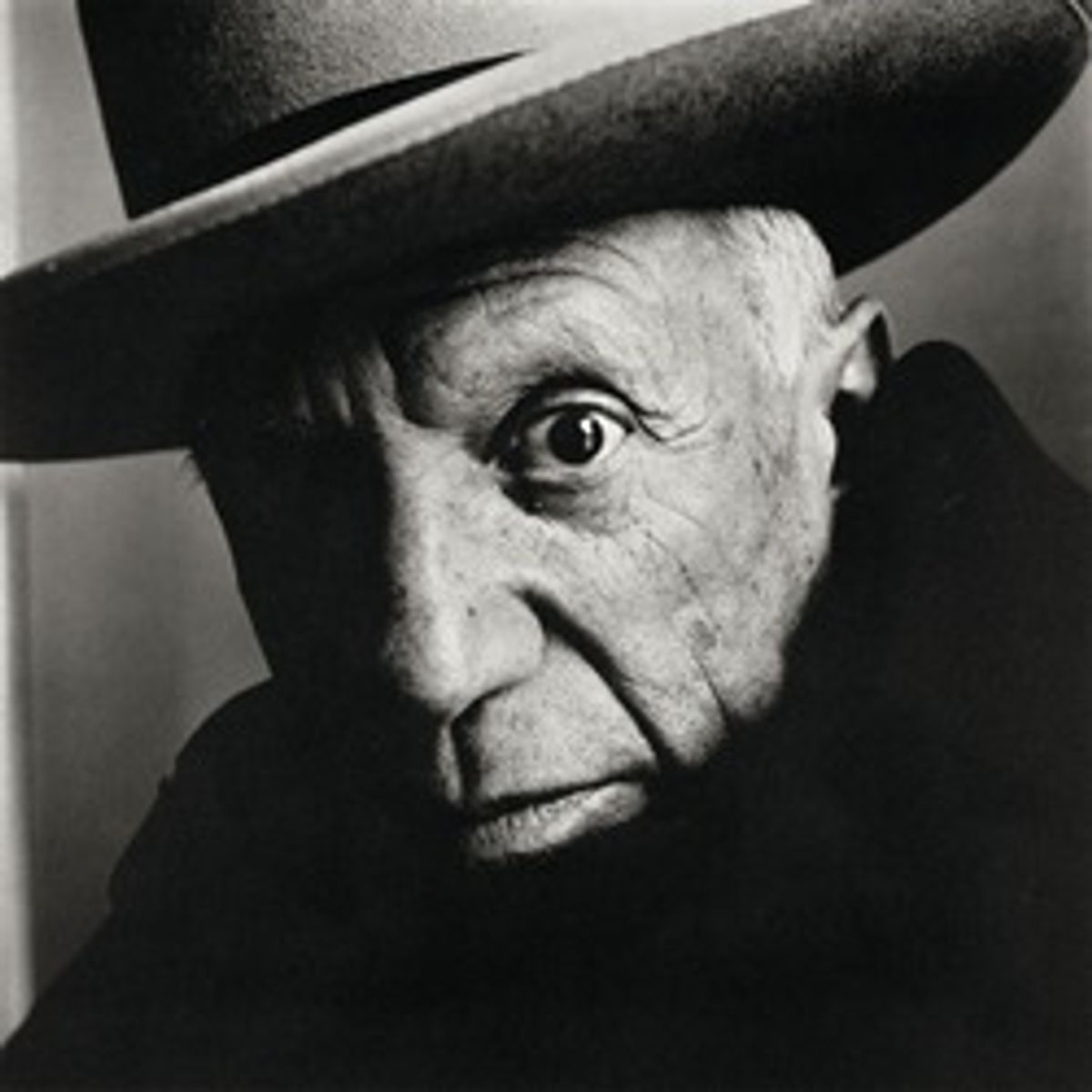 Pablo Picasso at La Californie, Cannes (1957) by Irving Penn (© The Irving Penn Foundation)
