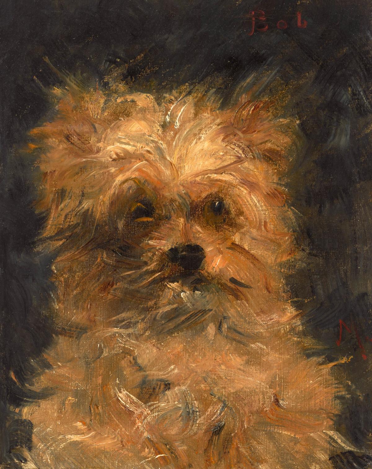 Edouard Manet, Tête du chien "Bob" (around 1876), est $400,000-$600,000 Courtesy Christie's
