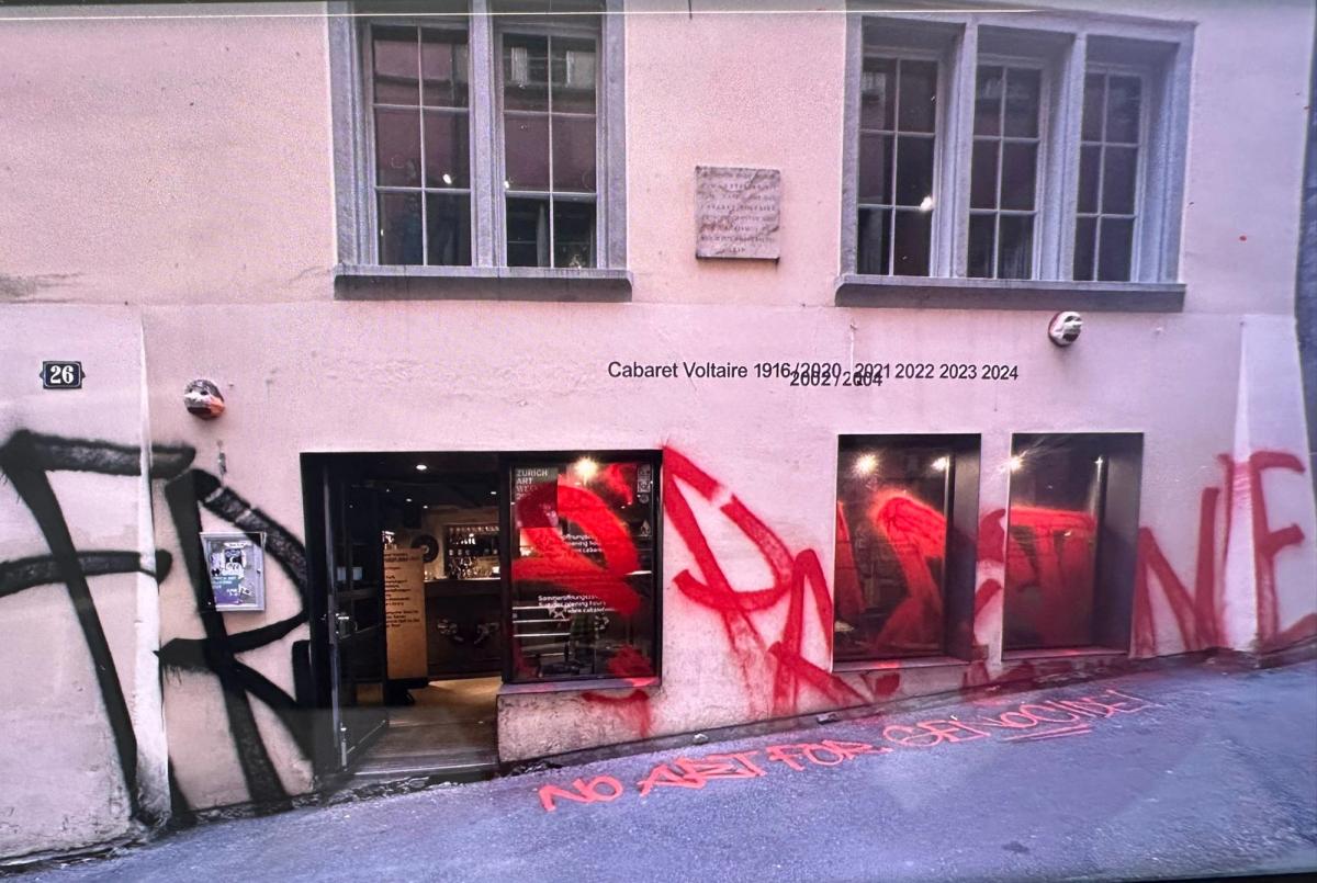 Cabaret Voltaire in Zurich was instrumental in the emergence of the Dada movement