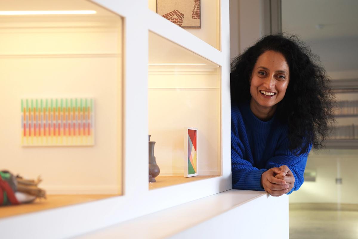 Begum with a previous artwork in Pallant House Gallery’s 2021 Model Art Gallery
Credit: Sam Stephenson