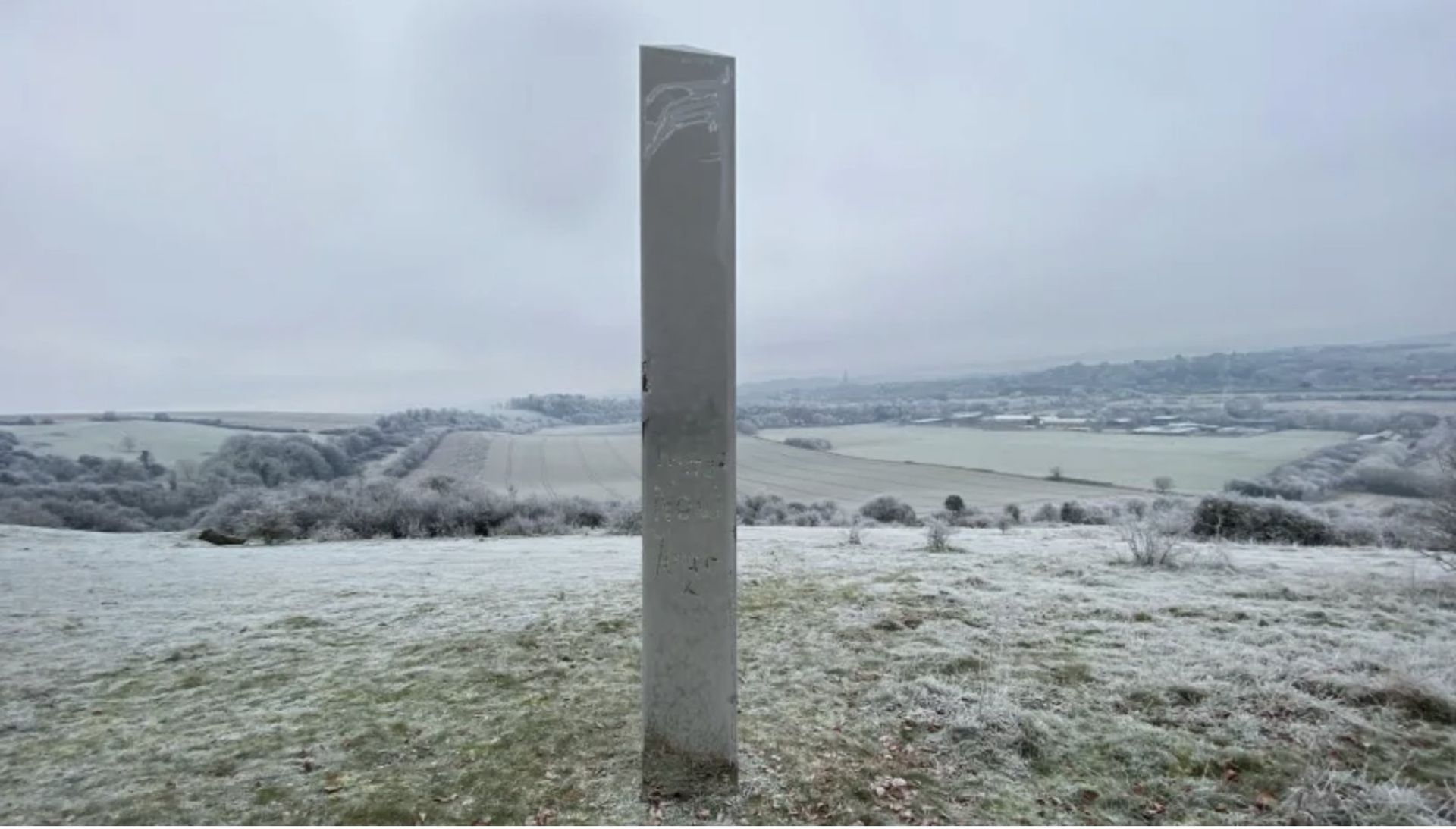 The mystery monolith sited near Salisbury courtesy Jon Scammell