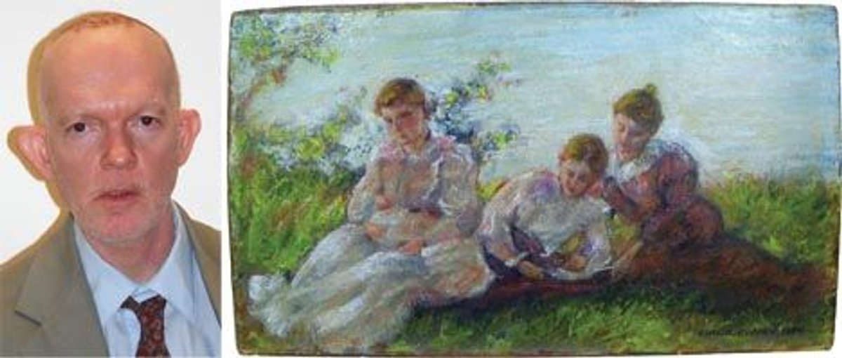 The mysterious donor, left, and the Curran copy offered to the Hilliard Museum