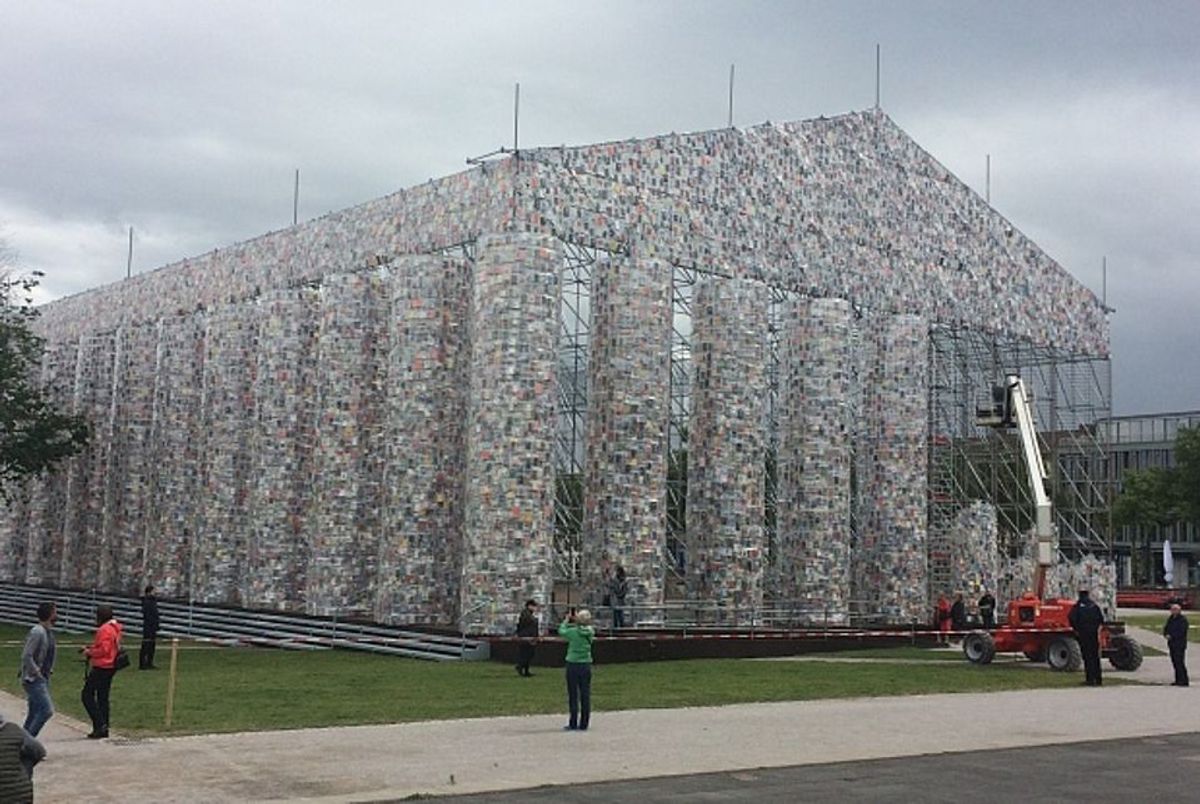 Marta Minujin's Parthenon of Books at Documenta 14 in Athens Julia Michalska