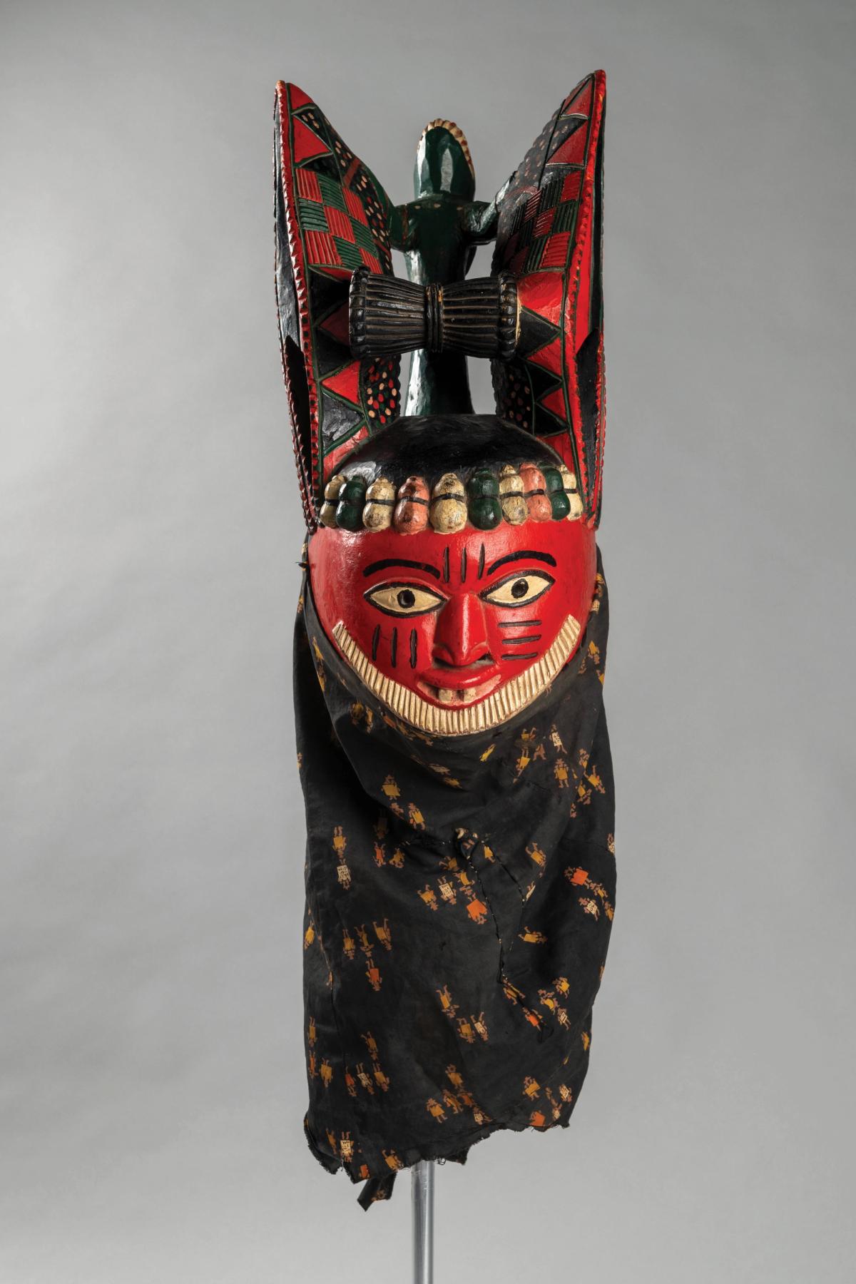 This ancestor mask (1970-87) by an unknown Yoruba artist in Nigeria is one of the works on show Photographic Unit, University of Glasgow