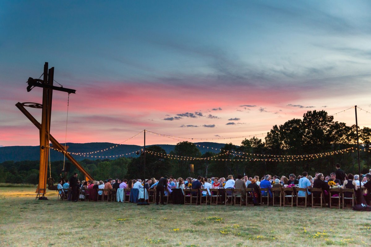 Storm King's Summer Solstice dinner in 2017 Photo: Vladimir Weinstein/BFA.com. Courtesy of Storm King Art Center.