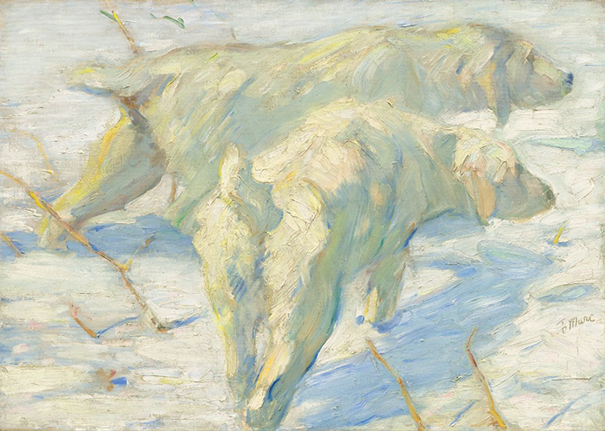 Franz Marc, Siberian Sheepdogs (1909) National Gallery of Art, Washington