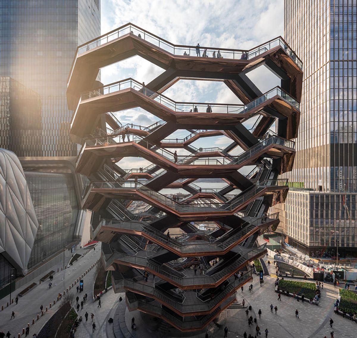 The climbable Vessel at the Hudson Yards development in New York Hudson Yards, New York
