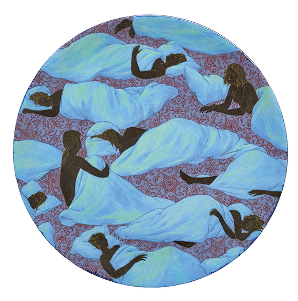 A plate by Grita Götze from her series Frauenruheraum (2017) Photo: Klaus E. Göltz; © the artist