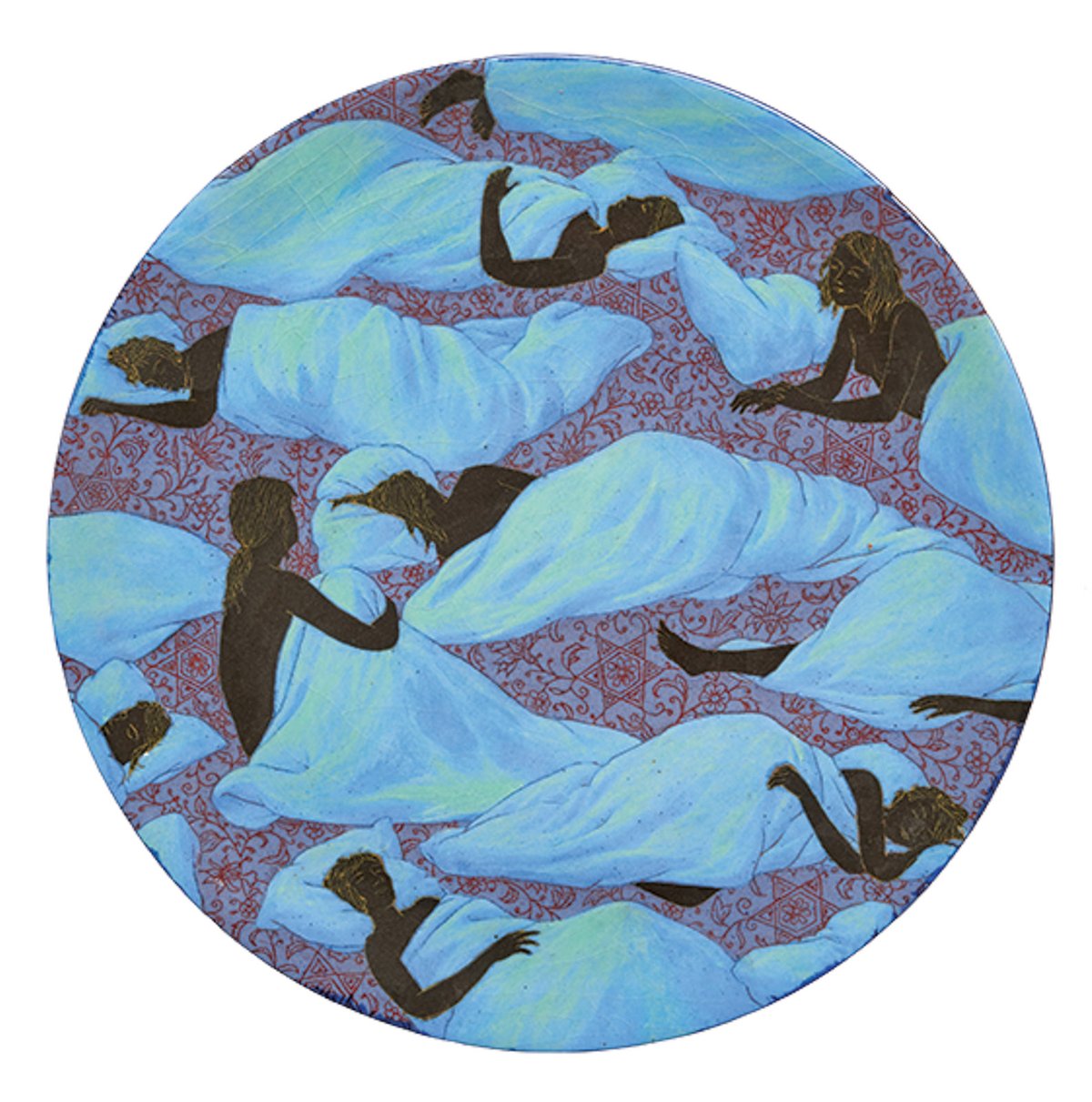 A plate by Grita Götze from her series Frauenruheraum (2017) Photo: Klaus E. Göltz; © the artist