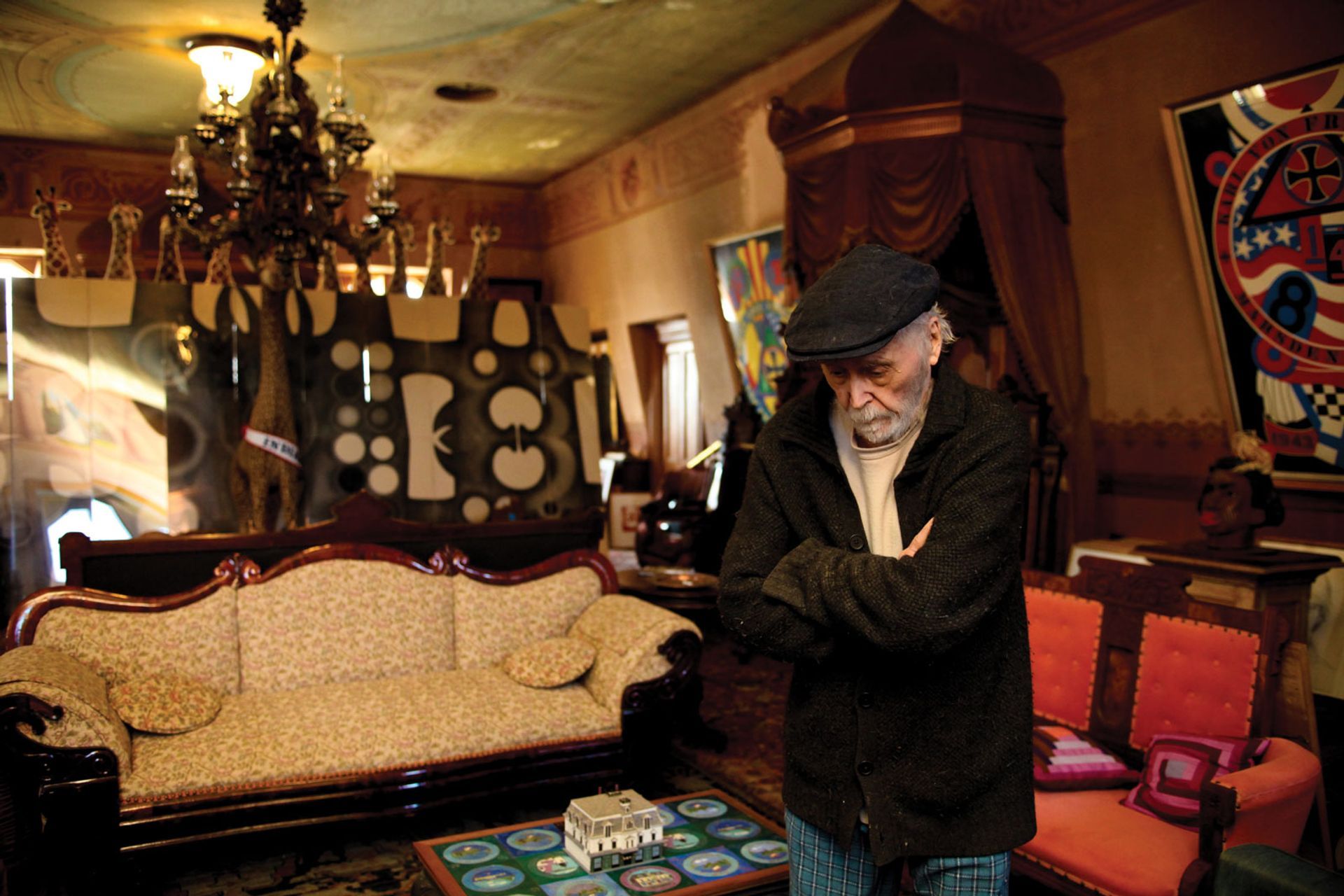 Robert Indiana in his home in 2012 Photo © Joel Greenberg