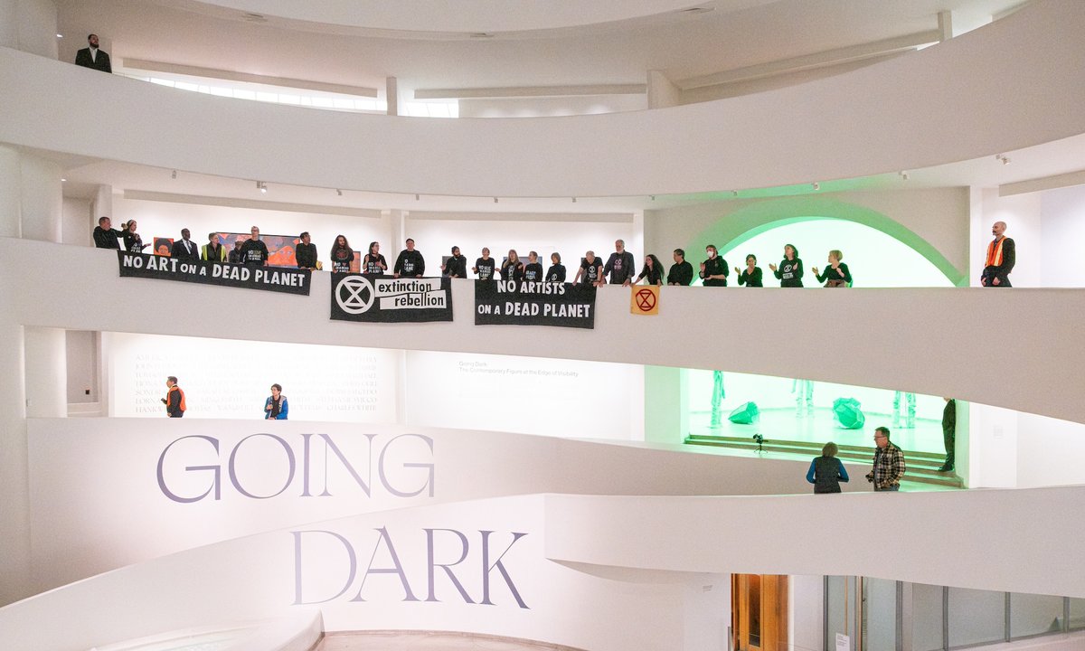 Local weather activists stage protests at two well-known New York museums