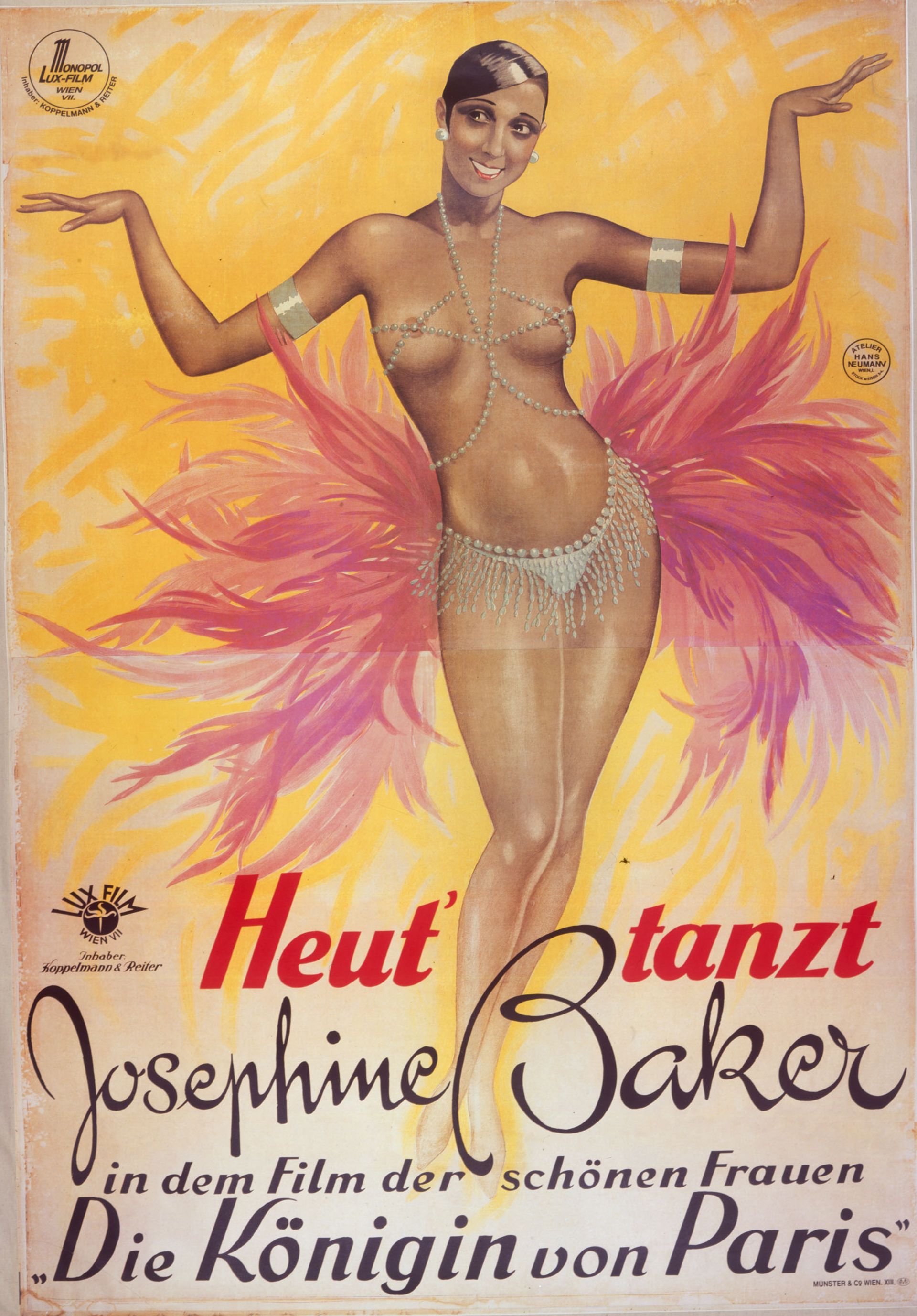 The 1927 poster for Heut' Tanzt staring Josephine Baker Photo: Courtesy of the Lucas Museum of Narrative Art