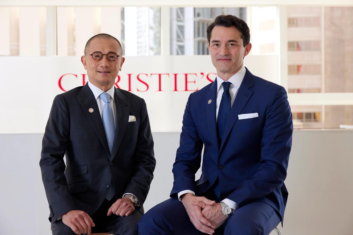 Kevin Ching (left) with Francis Belin
Courtesy of Christie's