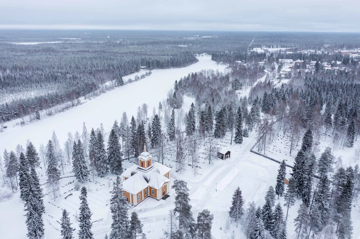 A view of Ylikiiminki, part of the city of Oulu and one of the locations for Climate Clock. Photo: Harri Tarvainen