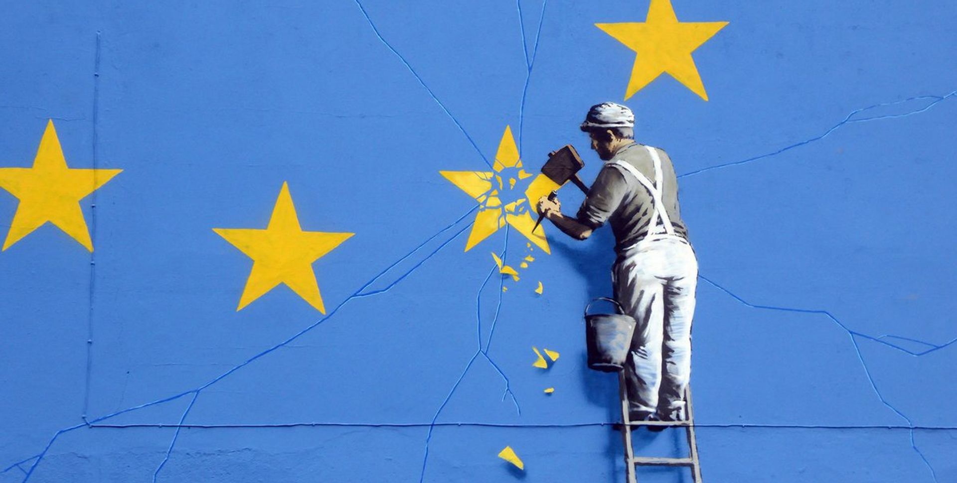 Banksy Paints First Brexit Mural In Dover banksy-paints-first-brexit-mural-in-dover