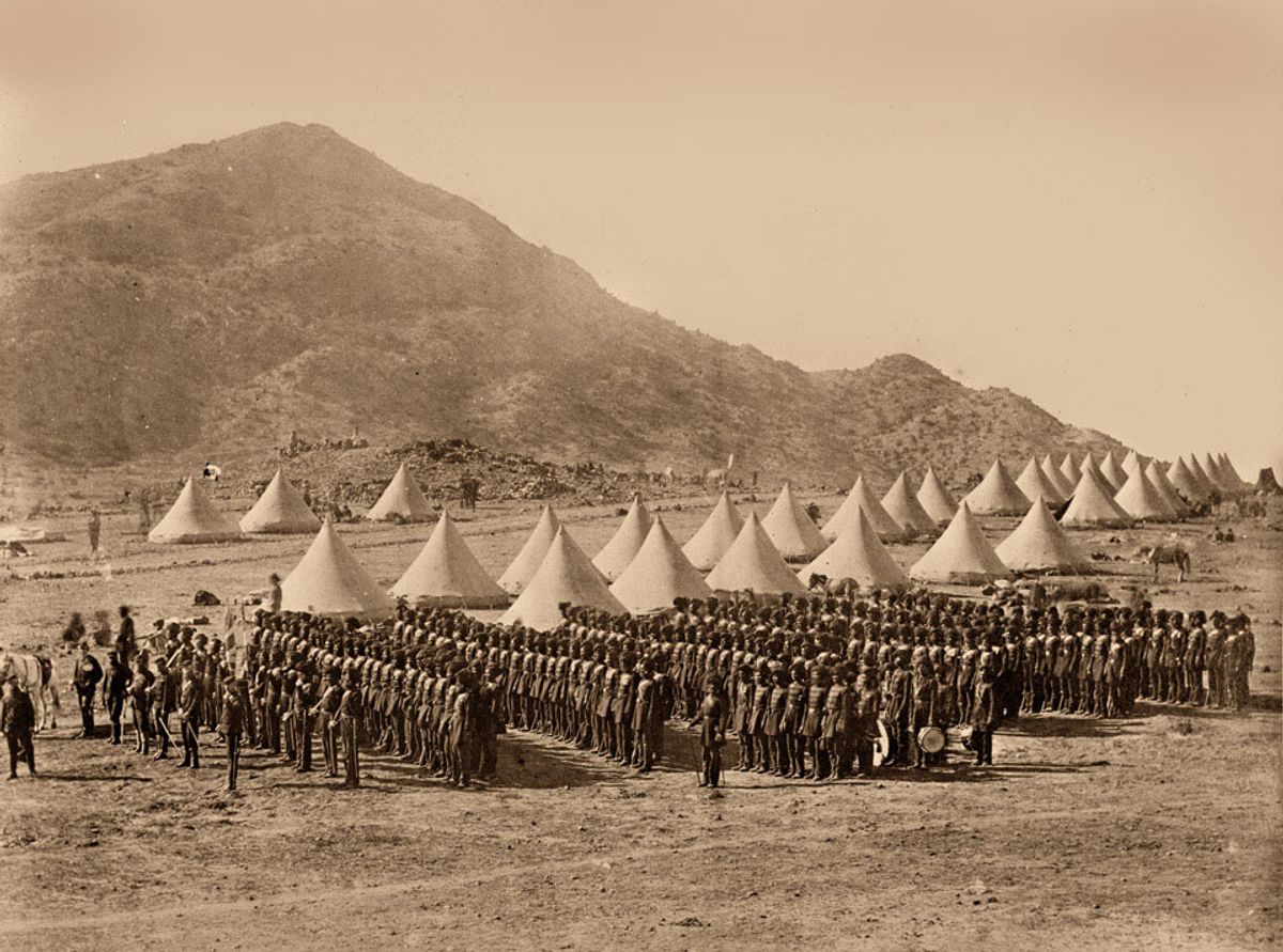 The Abyssinian expedition in 1868 © National Army Museum