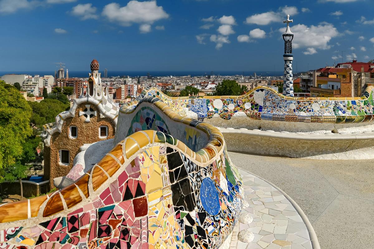 Antoni Gaudí also designed Barcelona's Park Güell Photo: Jorge Franganillo