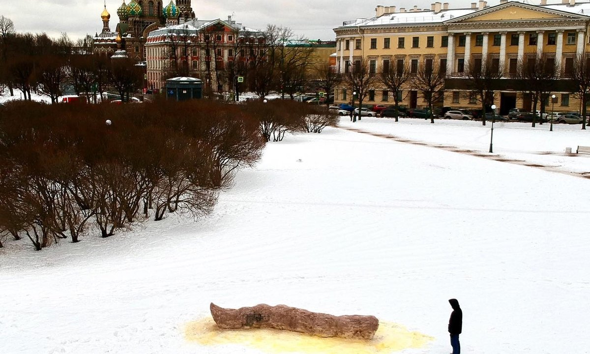 марсово поле зимой в санкт петербурге