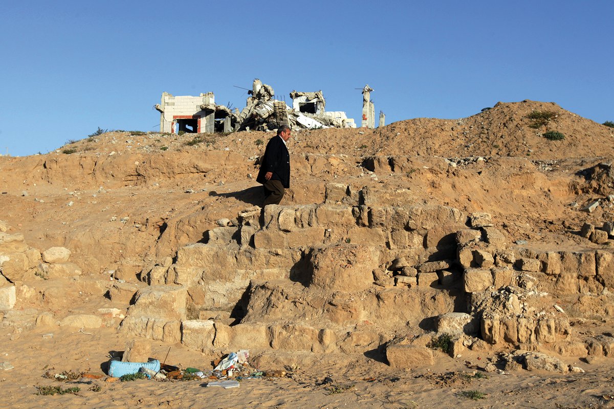 Jehad Yasin of the Palestinian Authority has confirmed that Anthedon Harbour (pictured above in 2013) has been “completely destroyed” Mohammed Abed/AFP via Getty Images