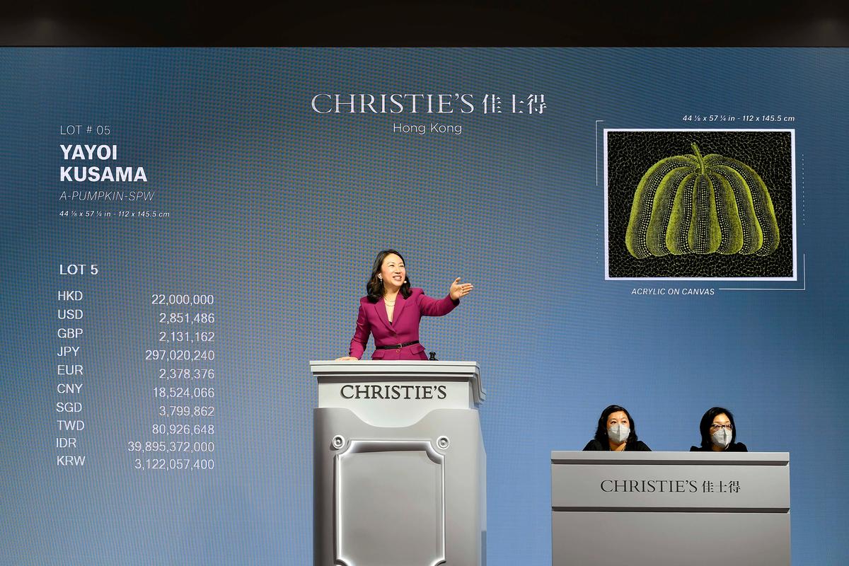 Christie's Hong Kong to New York sale achieved US$119.2m Courtesy of Christie's