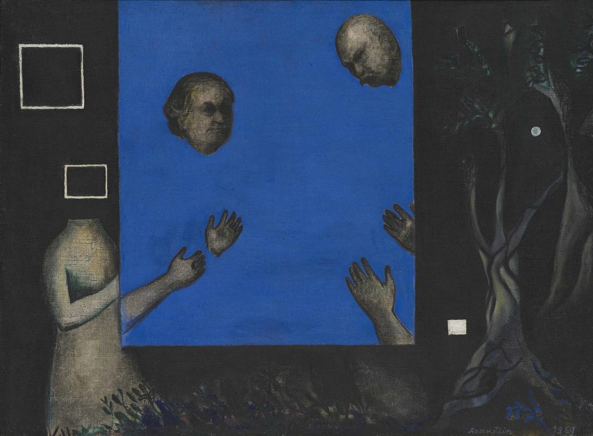 Screens (1951) is one of Rosenstein’s many works that reference her parents’ murder in the Second World War © Muzeum Sztuki, Łódź; courtesy of Foksal Gallery Foundation and Hauser & Wirth