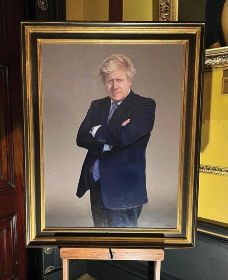  The camera adds ten pounds, but the canvas? Slimline Boris Johnson portrait receives mixed reviews 