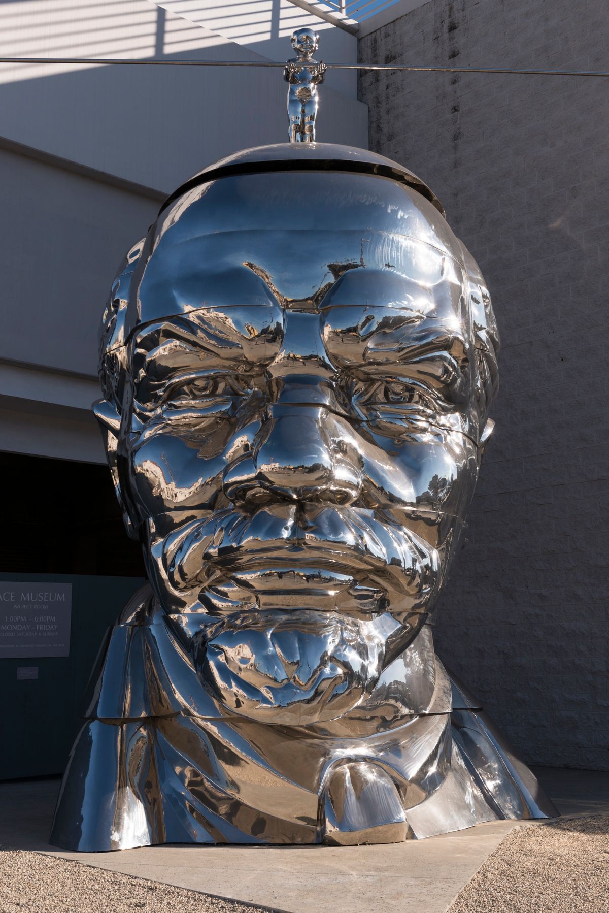 Gao Brothers, Miss Mao Trying to Poise Herself at the Top of Lenin's Head, 2009 Photo by Carol M. Highsmith, via Library of Congress/Wikimedia Commons