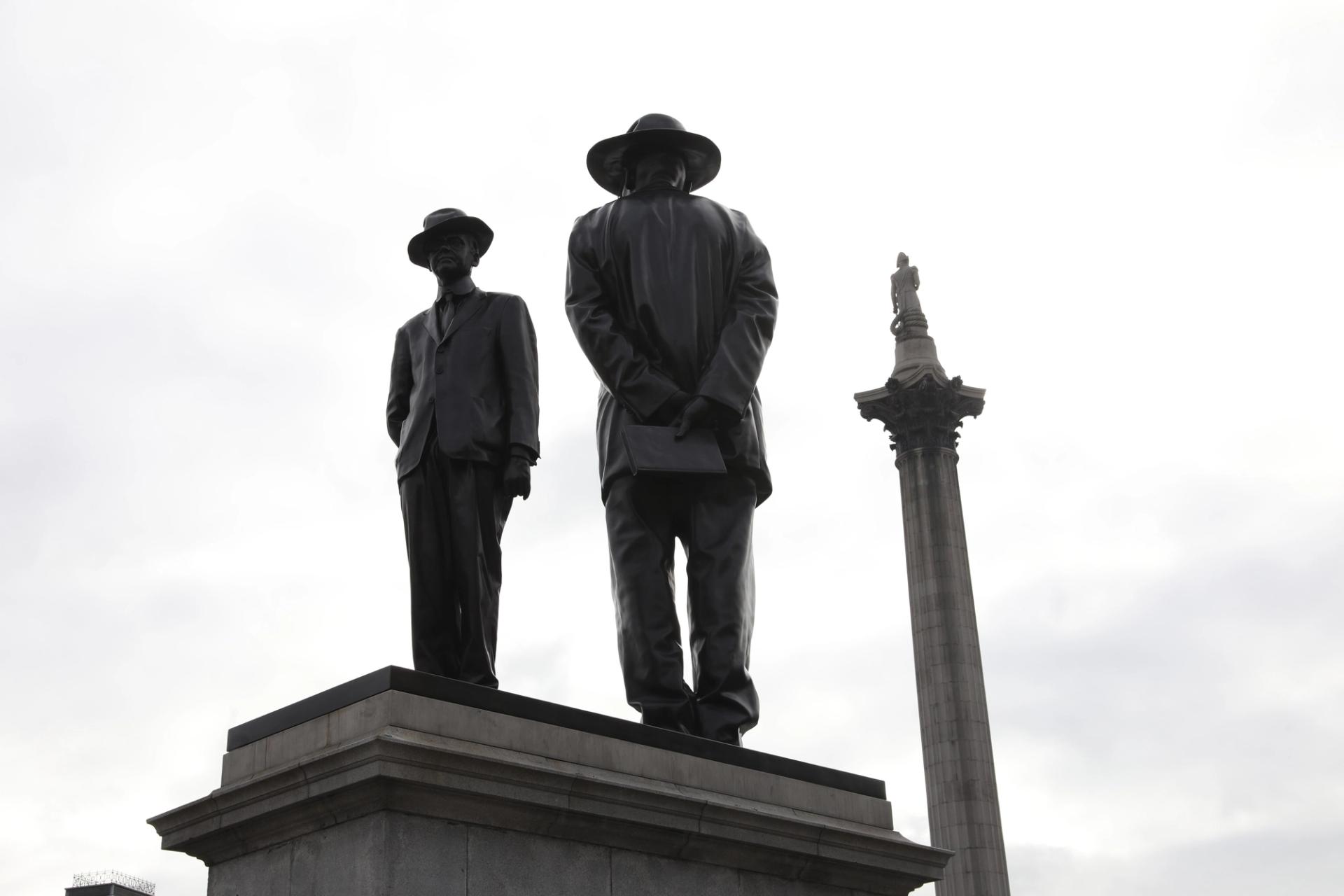 Samson Kambalu's commission for the Fourth Plinth in London, Antelope Photo: James O'Jenkins
