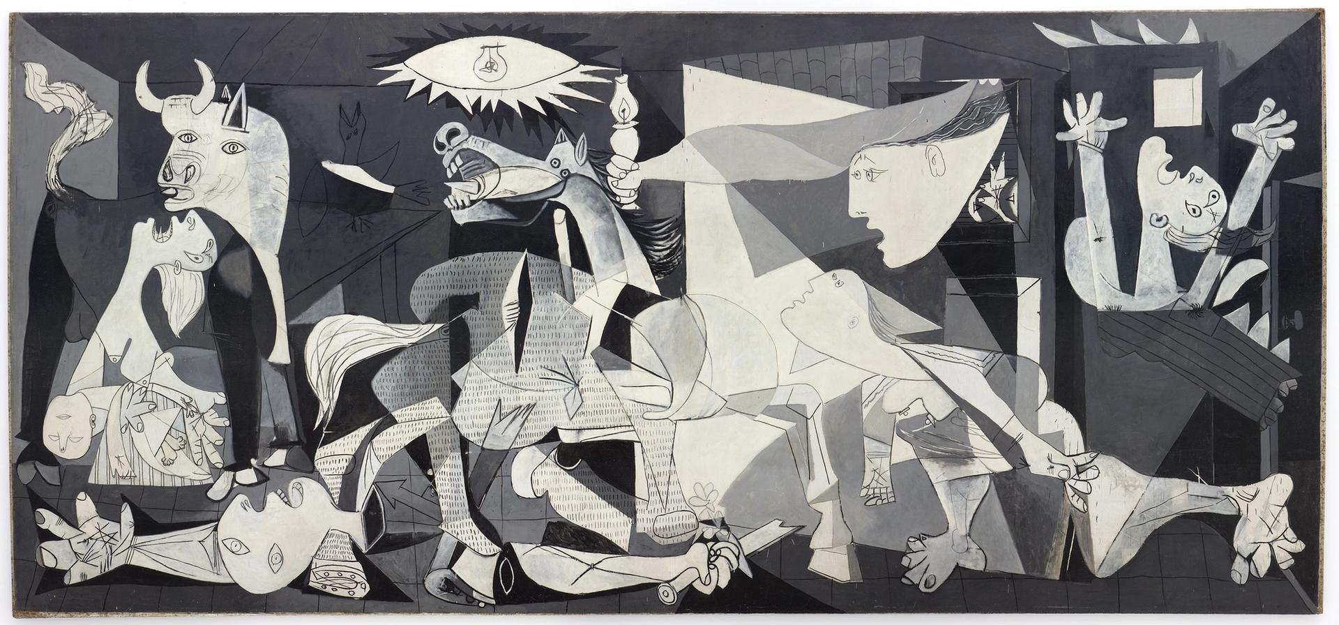 Picasso created Guernica (1937) as a testimony to the brutality of the Spanish Civil War; at the time his private life was mired in complex relationships Museo Reina Sofía; Madrid, © Succession Picasso/DACS 2021