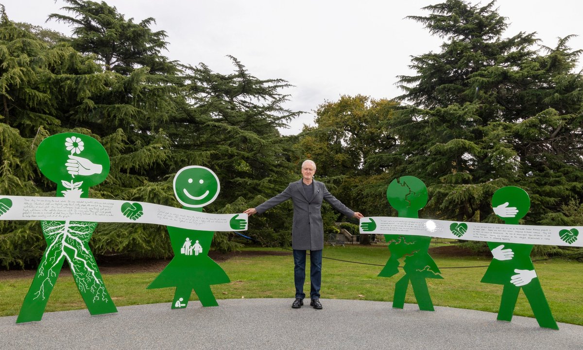 Michael Landy's memorial to aid workers, in development for over a decade, unveiled in London