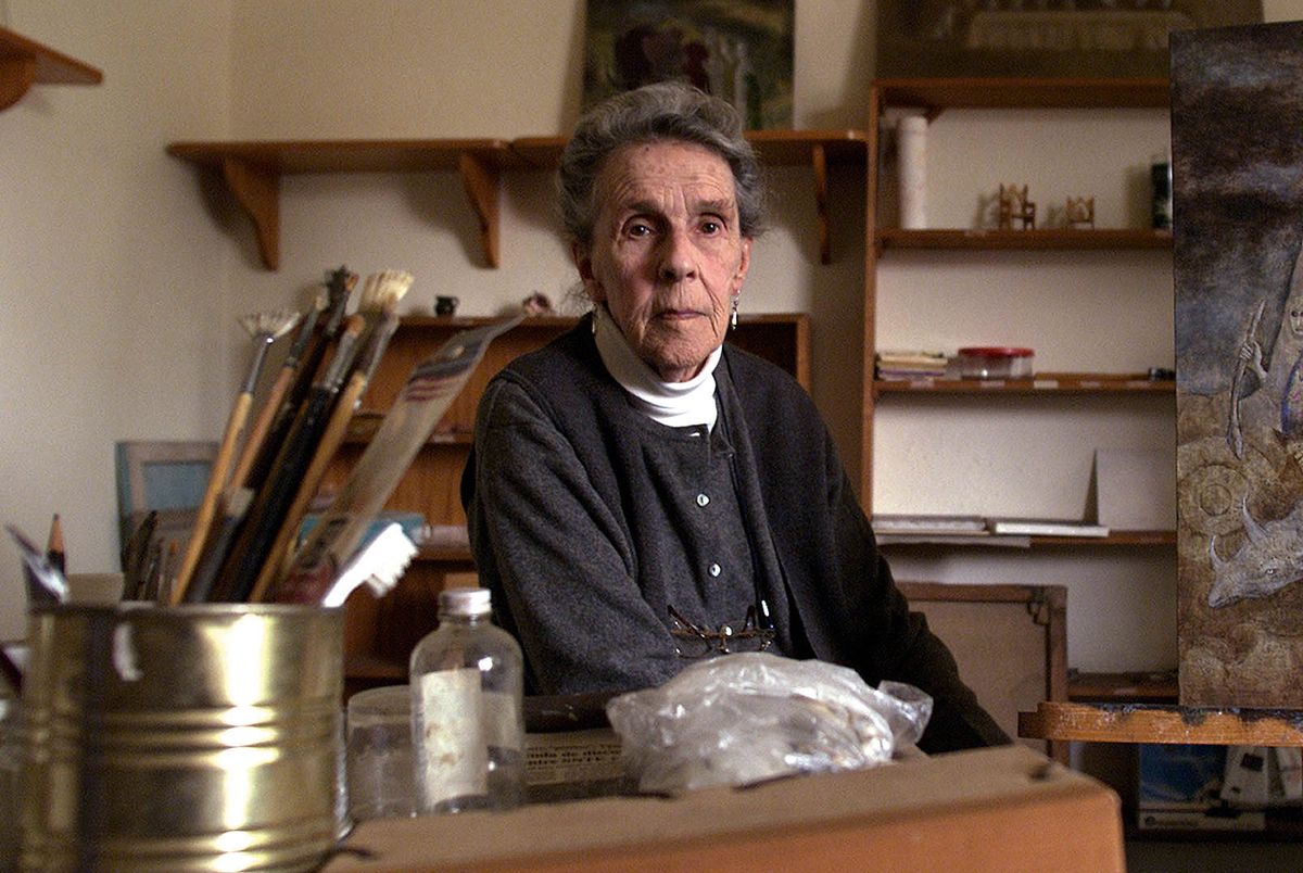 Carrington in her home in Mexico City in 2000, aged 84 Photo: Daniel Aguilar/Reuters